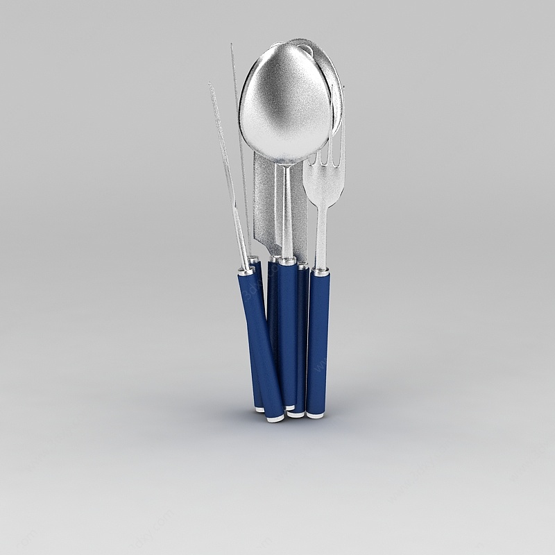 刀叉餐具3D模型
