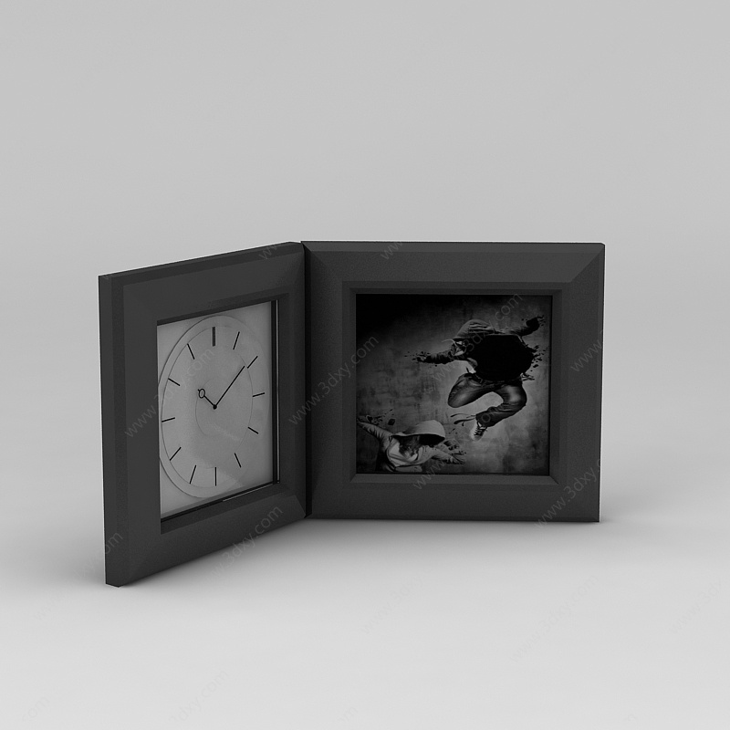 钟表相框摆台3D模型