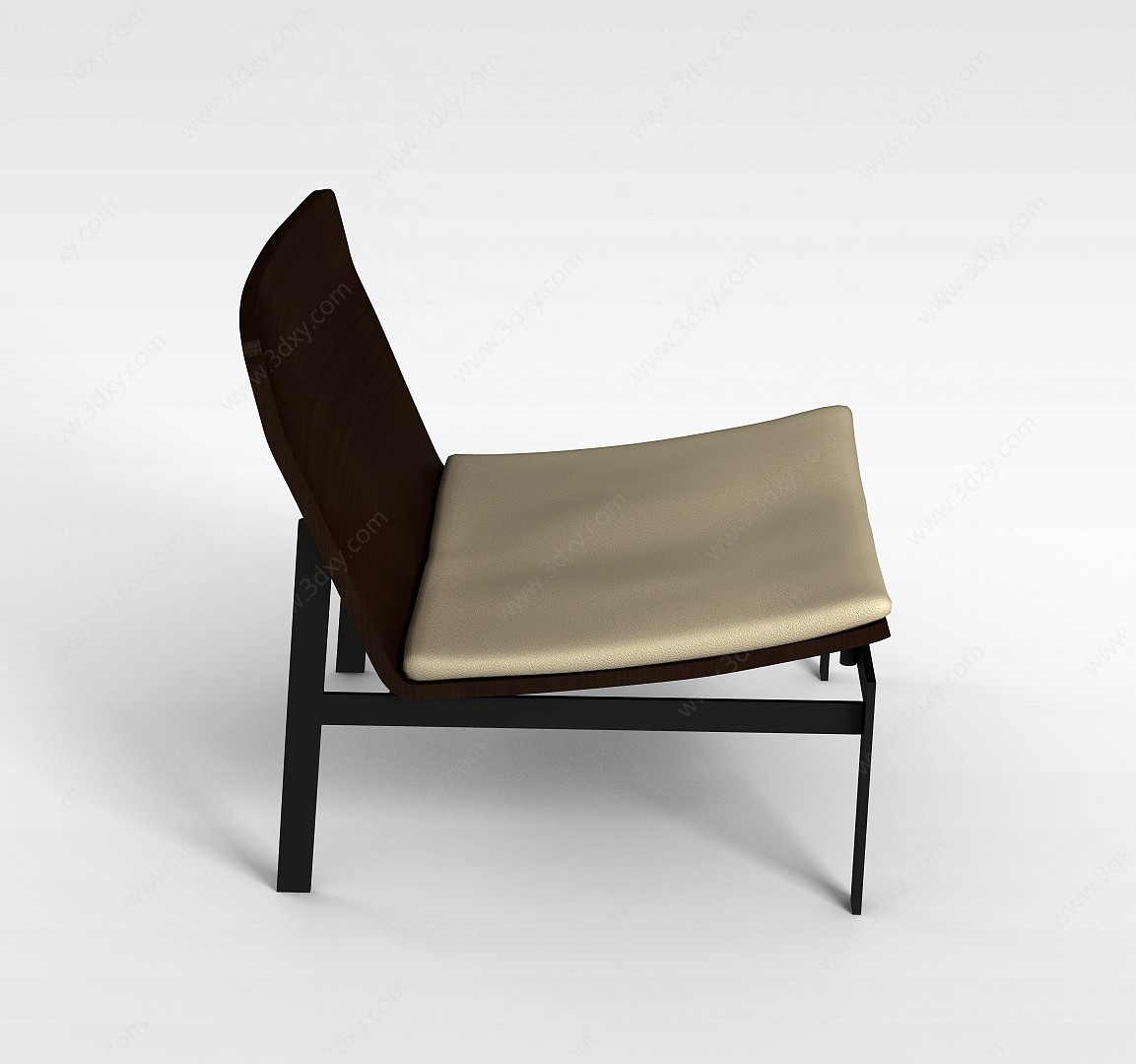 中式简约休闲椅子3D模型