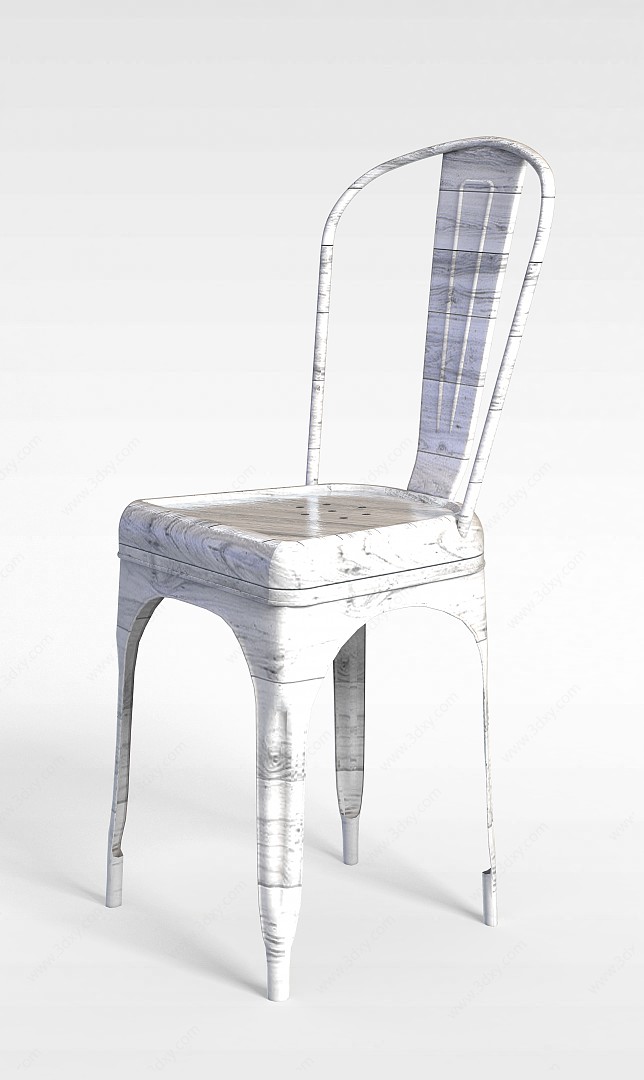 仿大理石花纹椅子3D模型