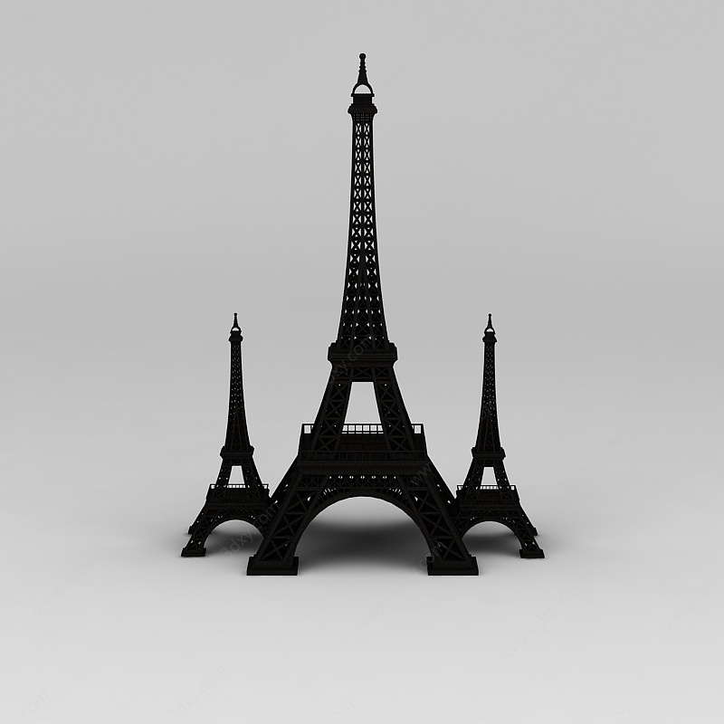 埃菲尔铁塔摆件3D模型