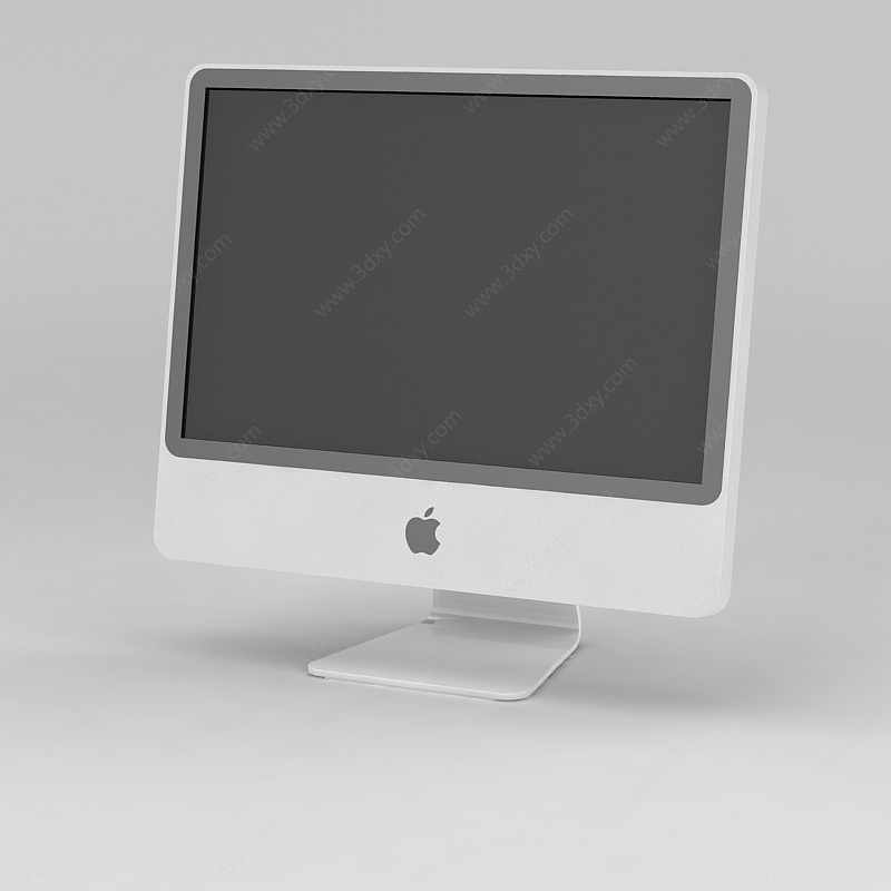 台式苹果电脑显示器3D模型