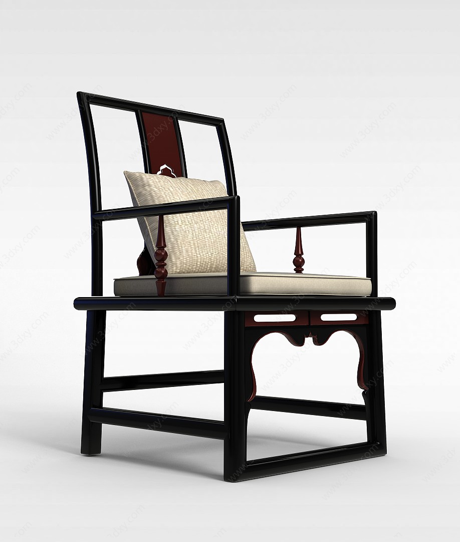 中式明清椅子3D模型