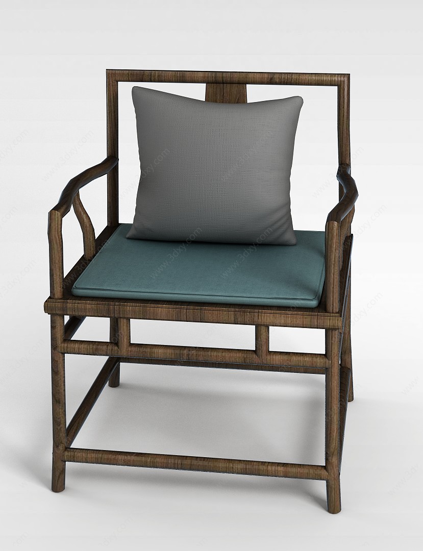 仿古中式椅子3D模型