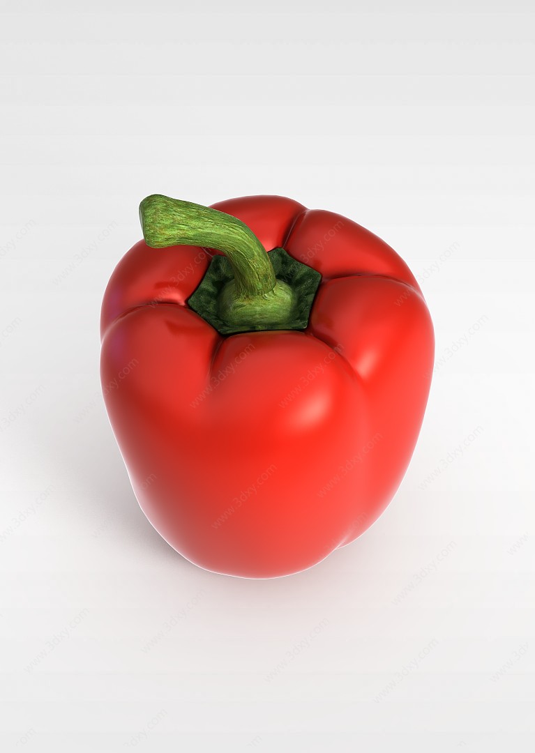 蔬菜红彩椒3D模型