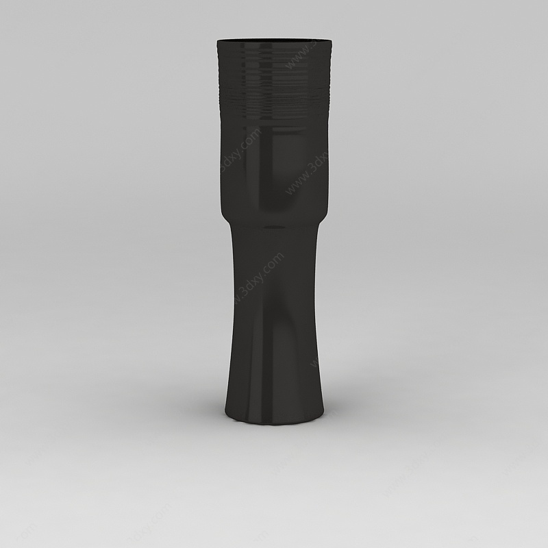 室内黑色装饰花瓶3D模型