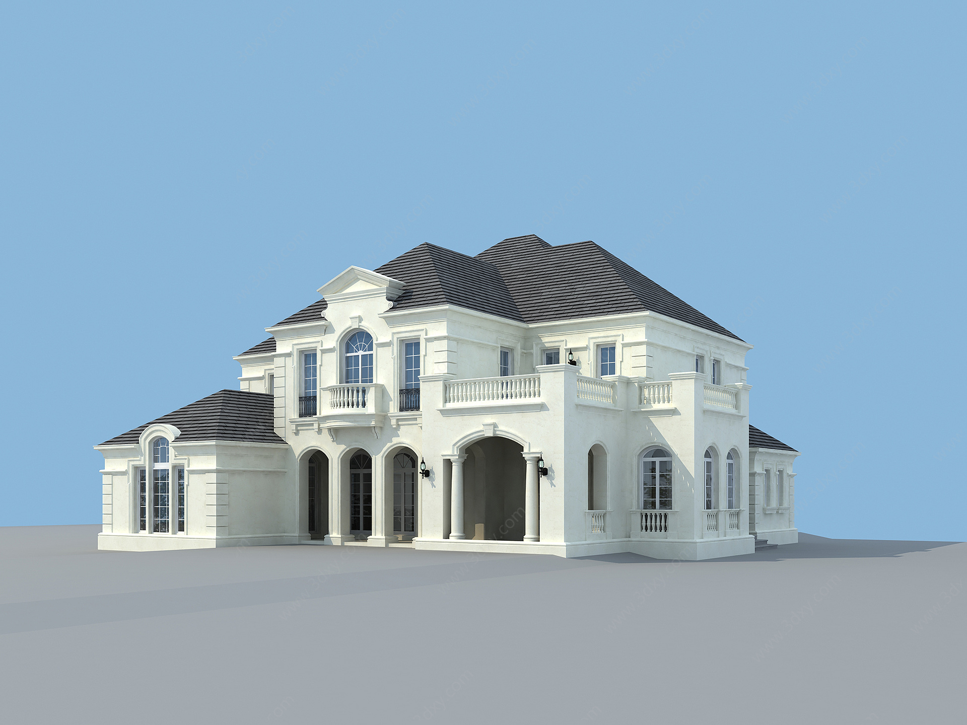 别墅k户型3D模型