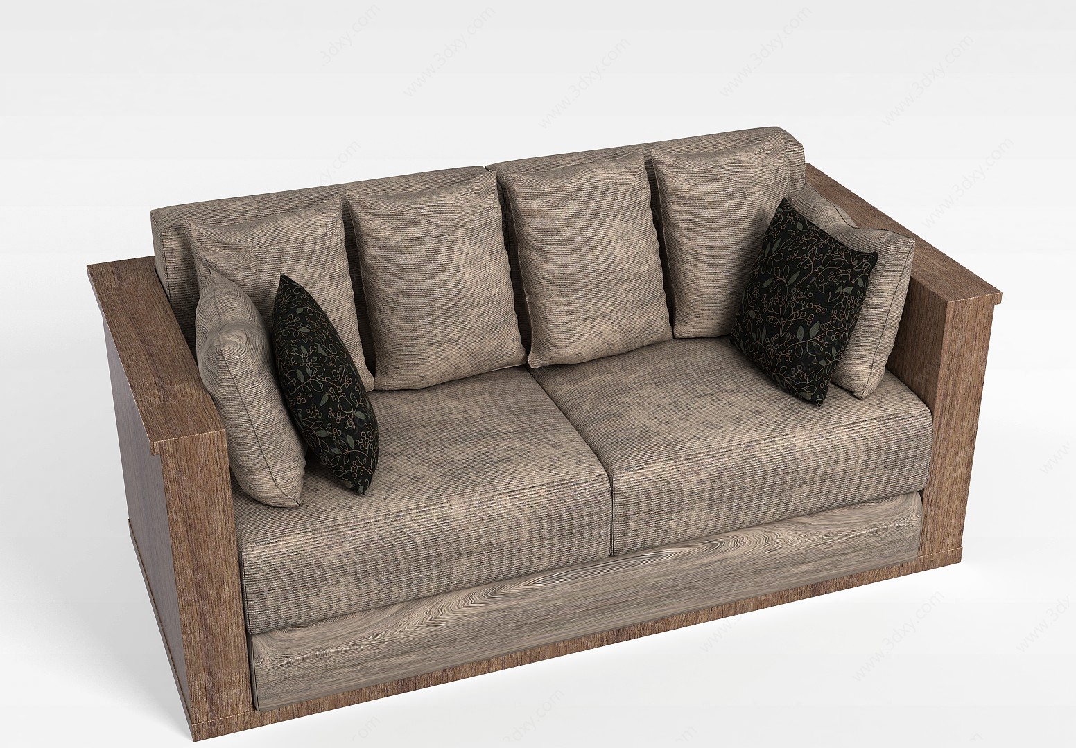 中式简约沙发3D模型