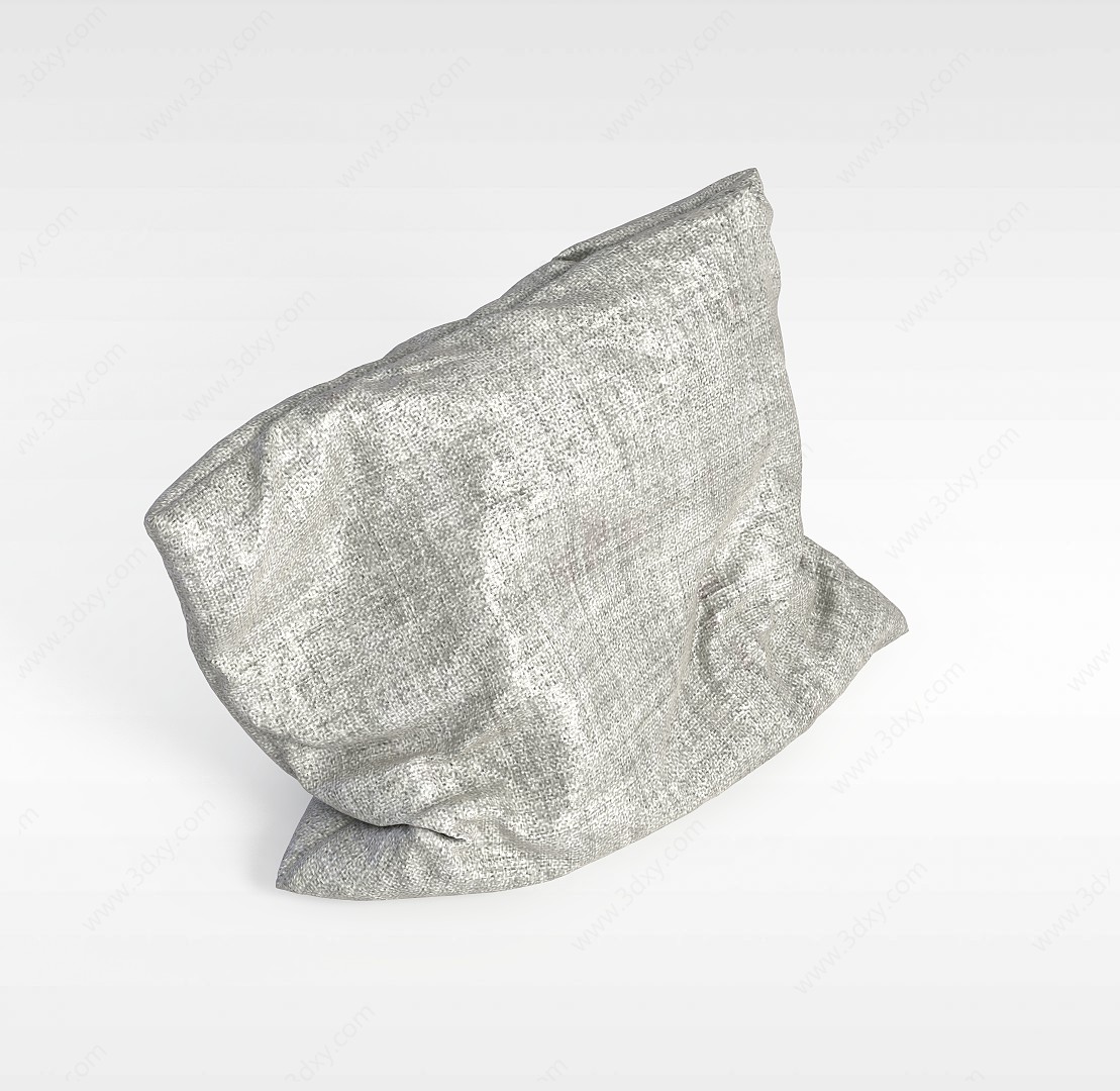 灰色抱枕3D模型