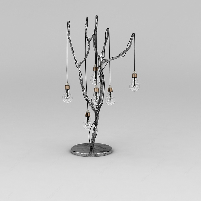 创意树形态装饰灯3D模型