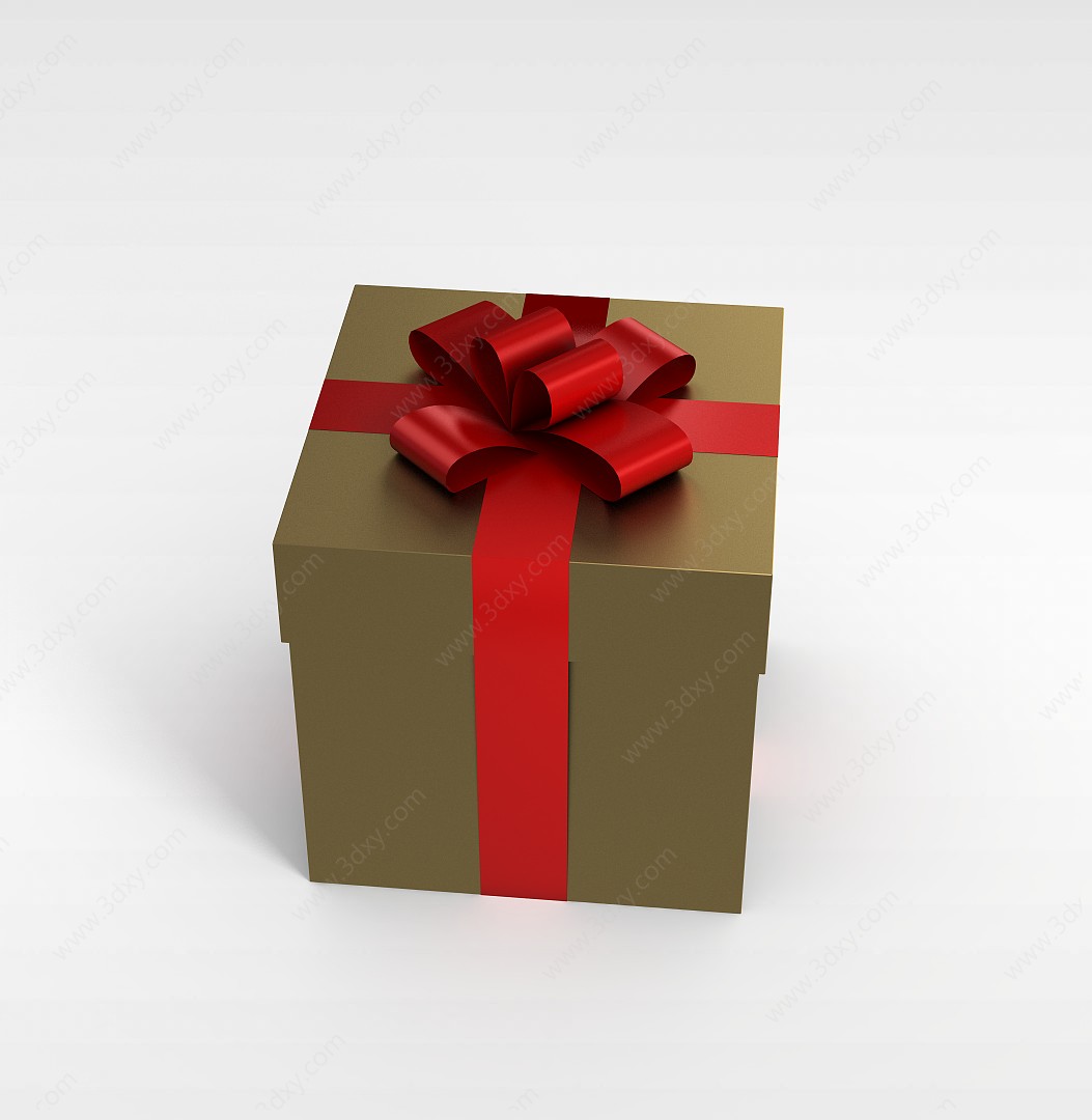 纸质礼物盒3D模型