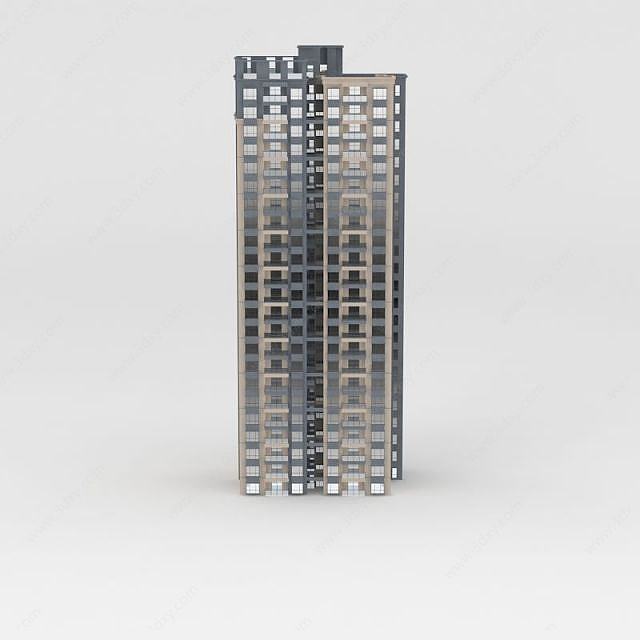 高层楼房3D模型