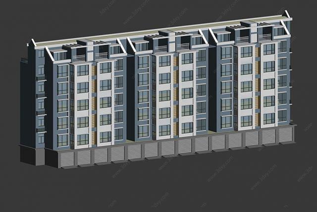 小区住宅楼3D模型