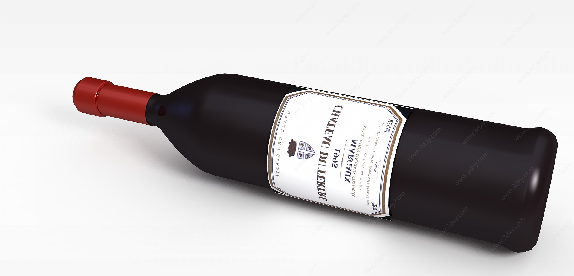干红葡萄酒3D模型