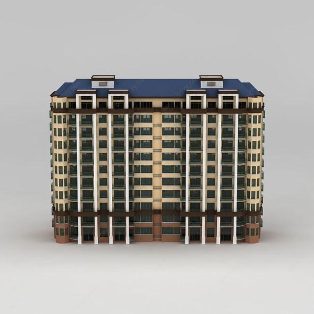 小高层住宅楼3D模型