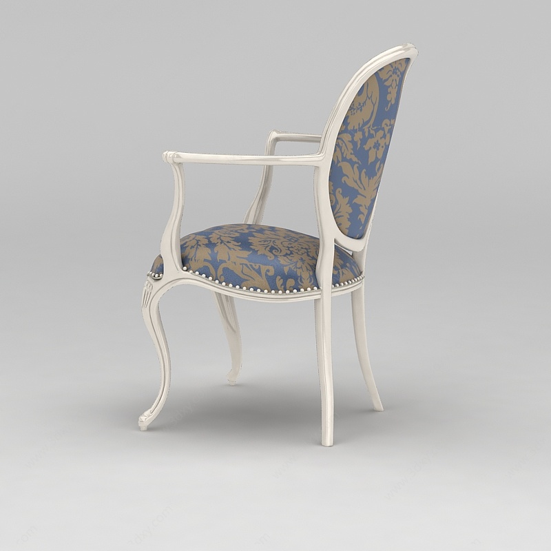 现代美式精品单椅3D模型