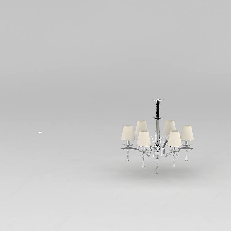 欧式客厅吊灯3D模型