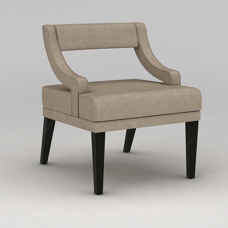 创意单人沙发椅3D模型