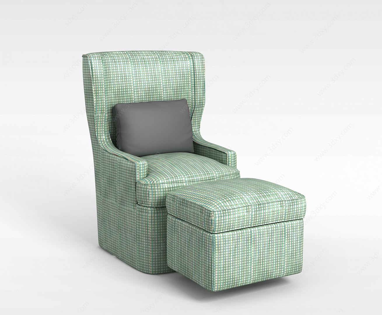 绿色休闲沙发3D模型