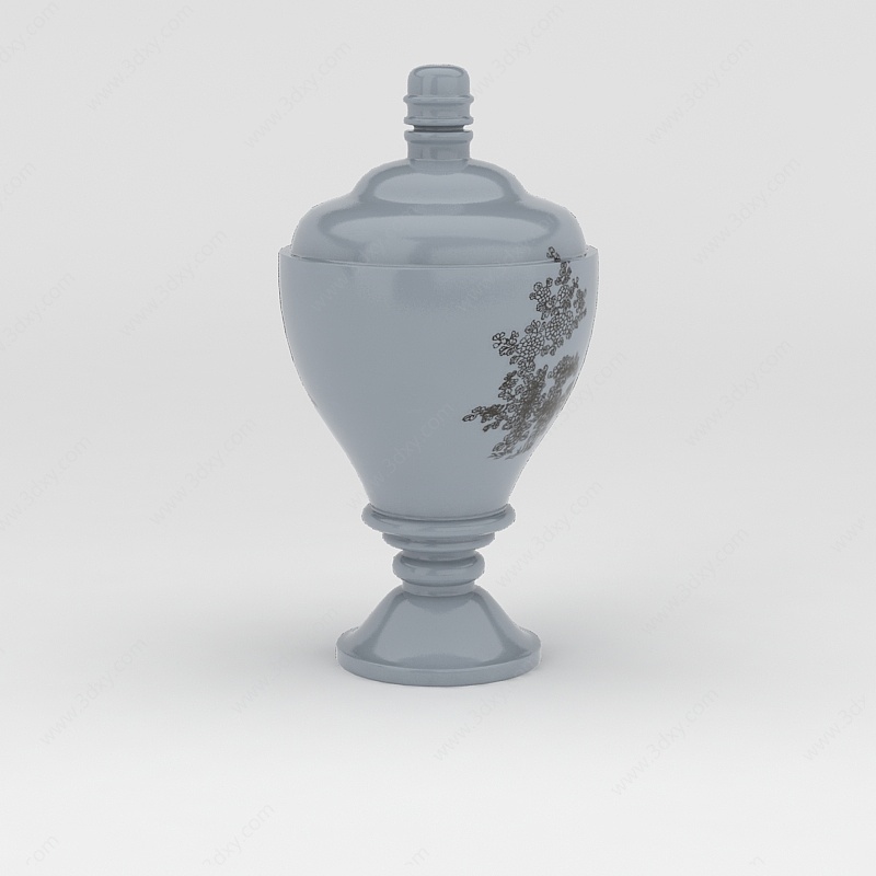 精美印花陶瓷装饰品3D模型