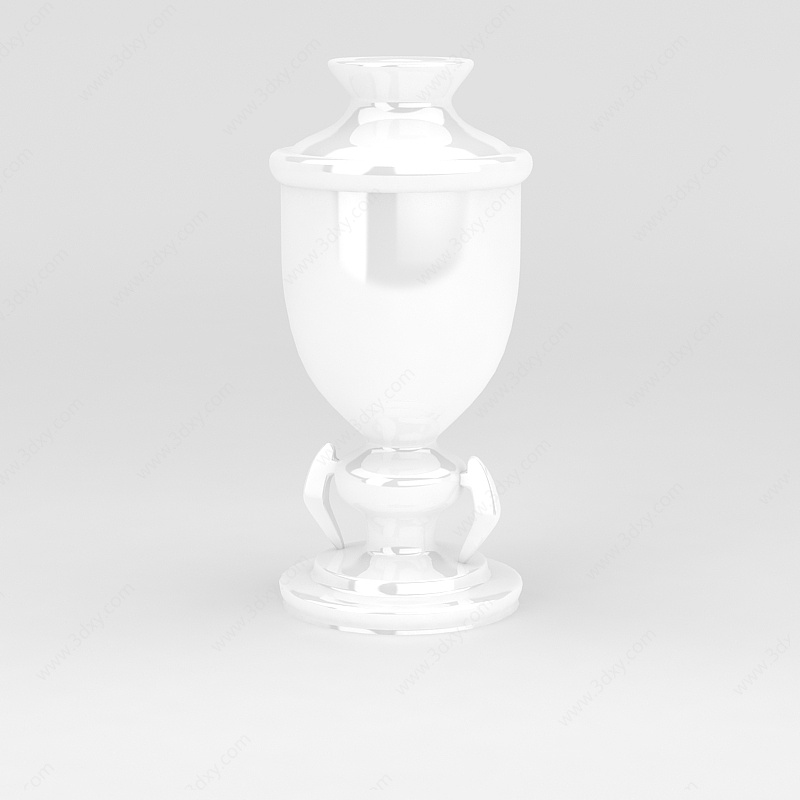白色陶瓷摆件3D模型