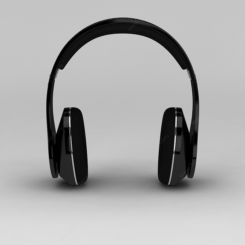 头戴式耳机3D模型