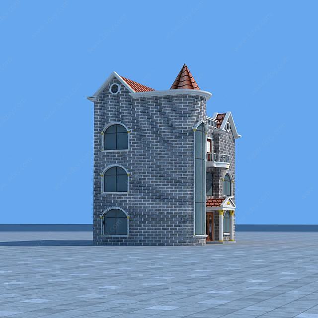 城堡别墅3D模型