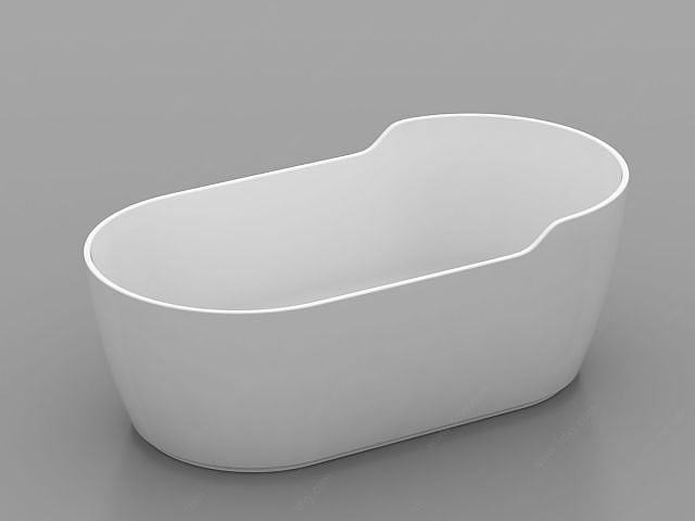 品质独立浴缸3D模型