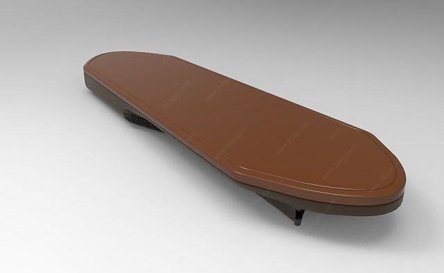 无轮滑板3D模型