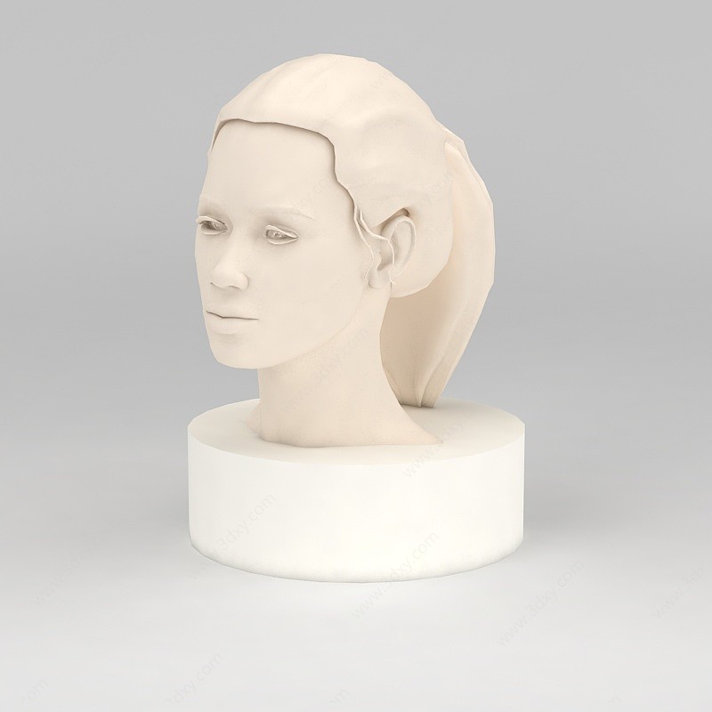 人头像雕塑3D模型