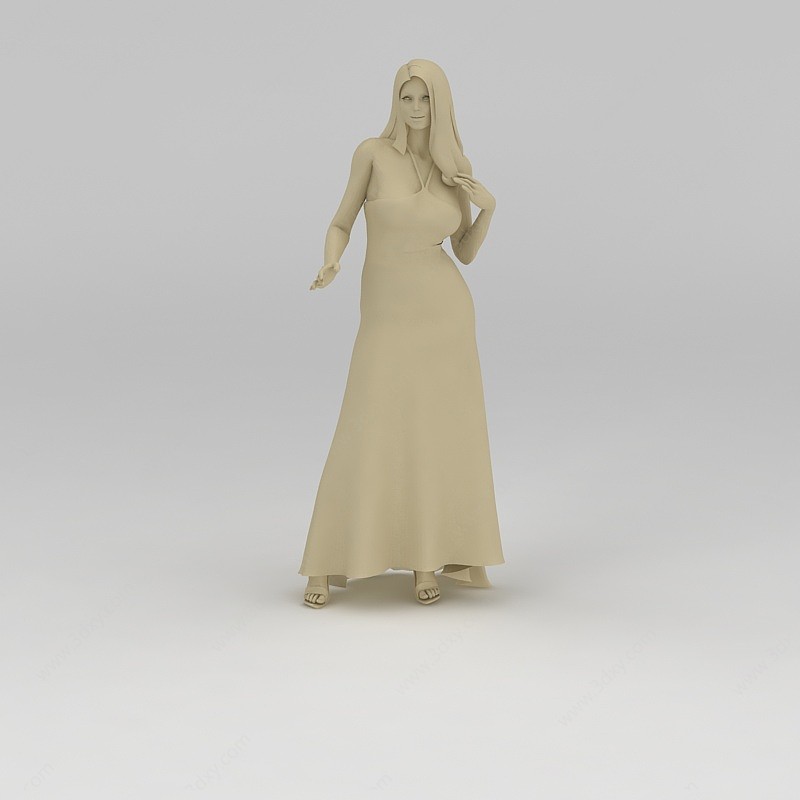 女人雕塑3D模型