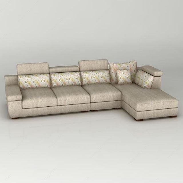 客厅组合沙发3D模型