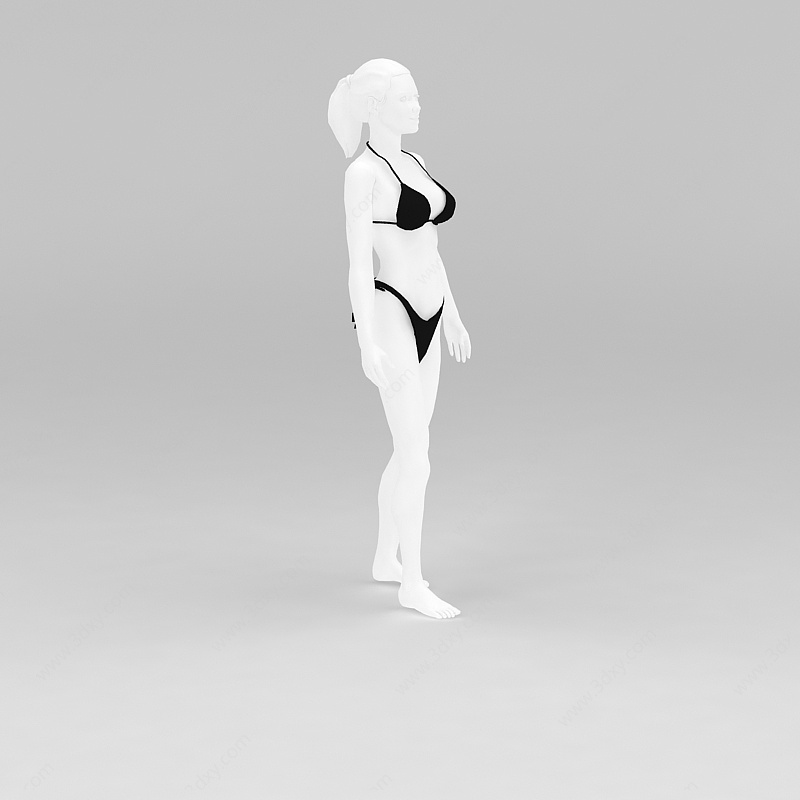 内衣展示模特道具3D模型