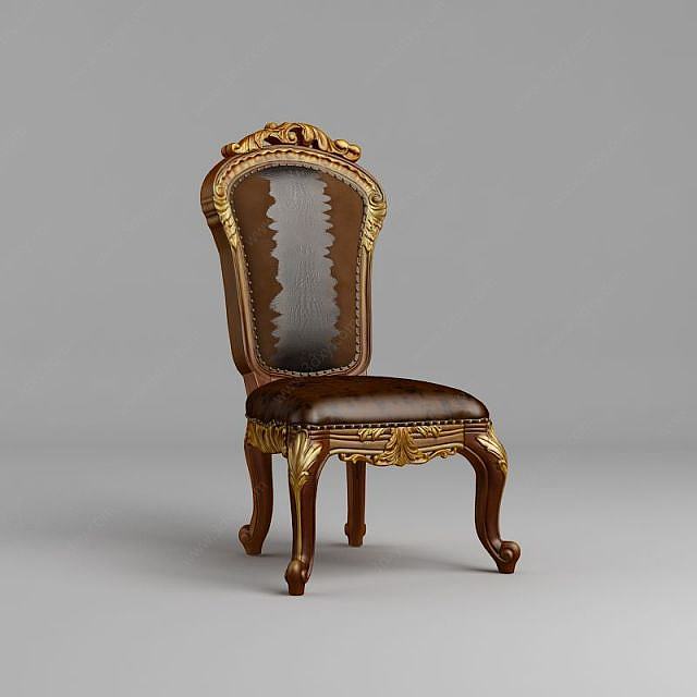 3d欧式古典椅子模型