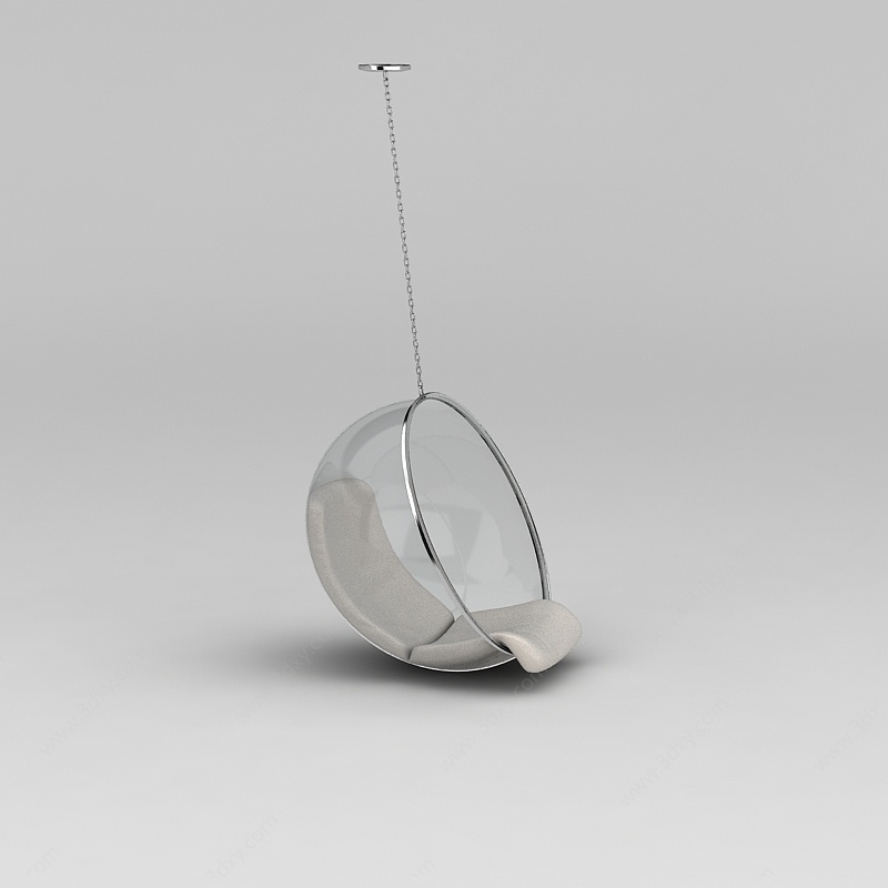 休闲透明吊椅3D模型