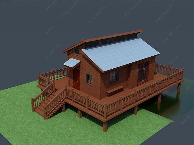 高脚小木屋3D模型