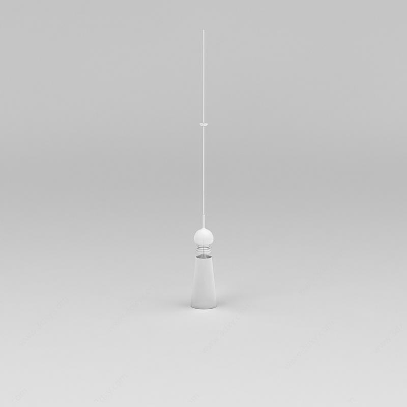 单头小吊灯3D模型