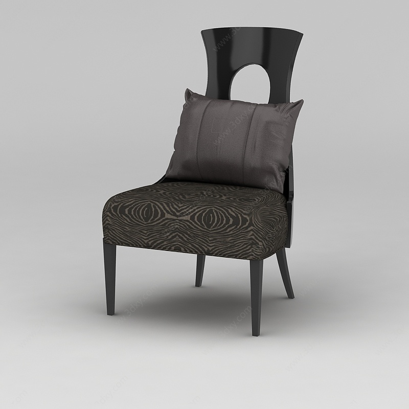 现代靠背椅3D模型