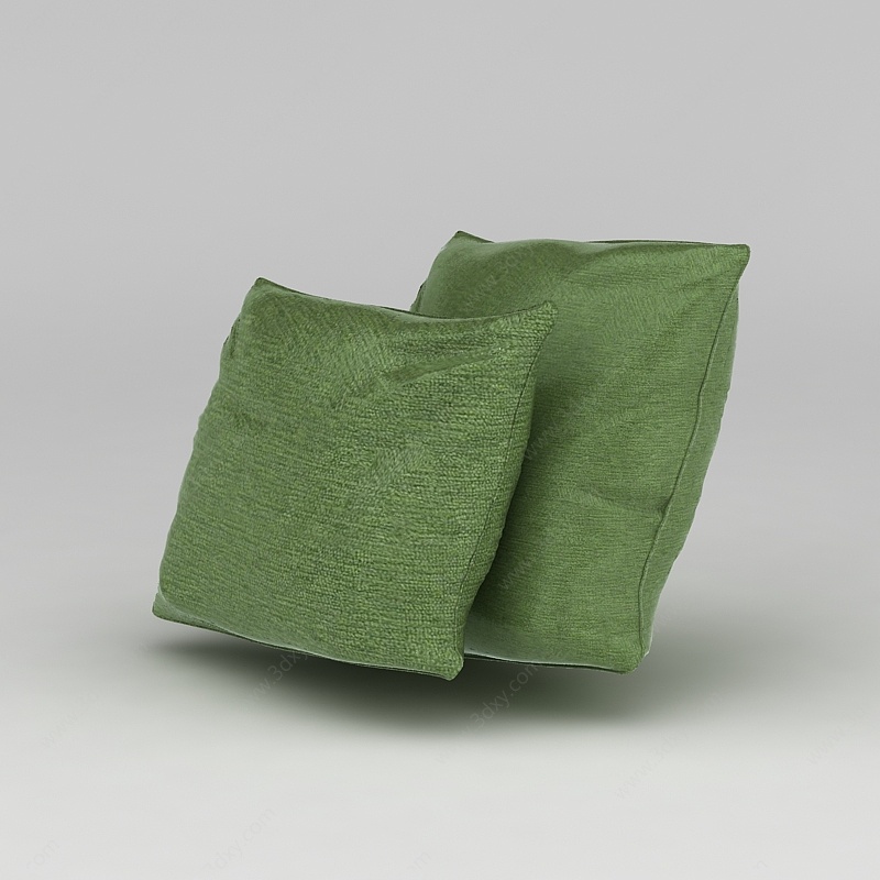 绿色抱枕3D模型