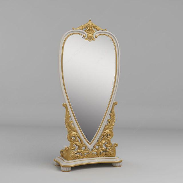 奢华法式镜子3D模型