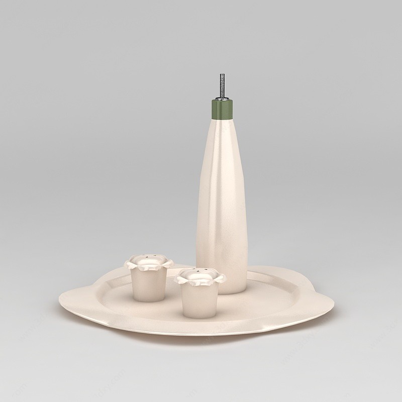 咖啡调味瓶3D模型