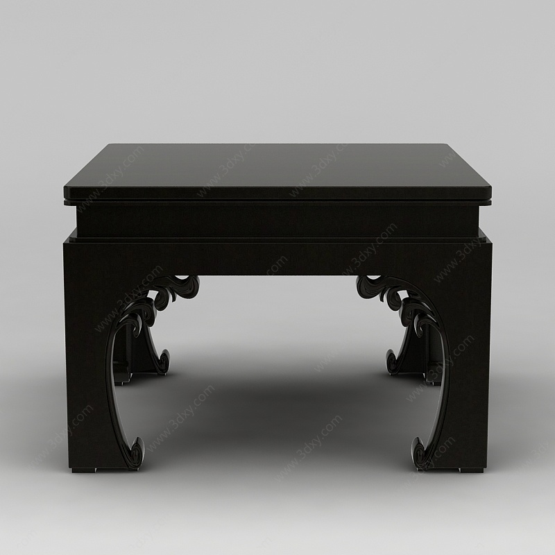 中式方桌3D模型