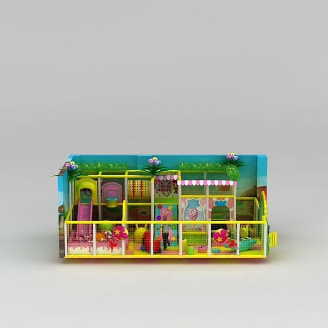 儿童游乐场淘气堡3D模型