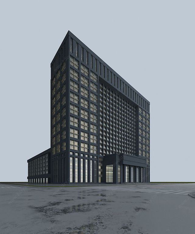酒店建筑3D模型
