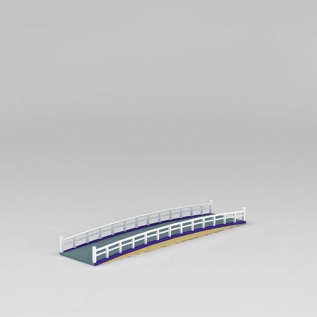 小河木桥3D模型