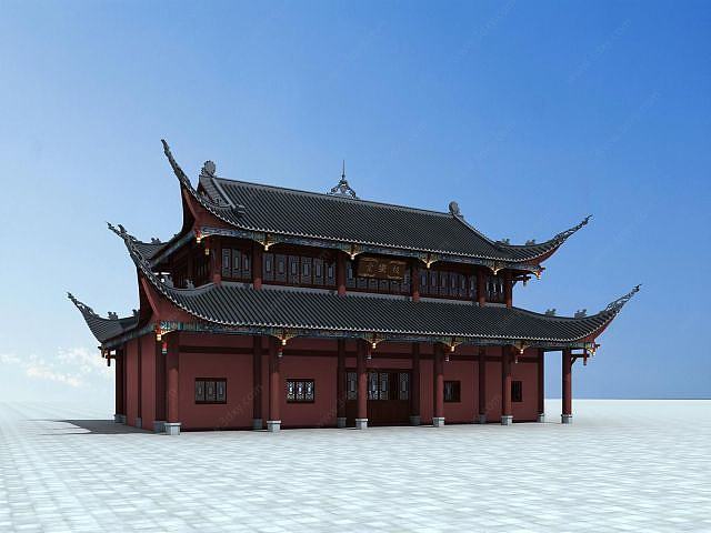 古代建筑3D模型