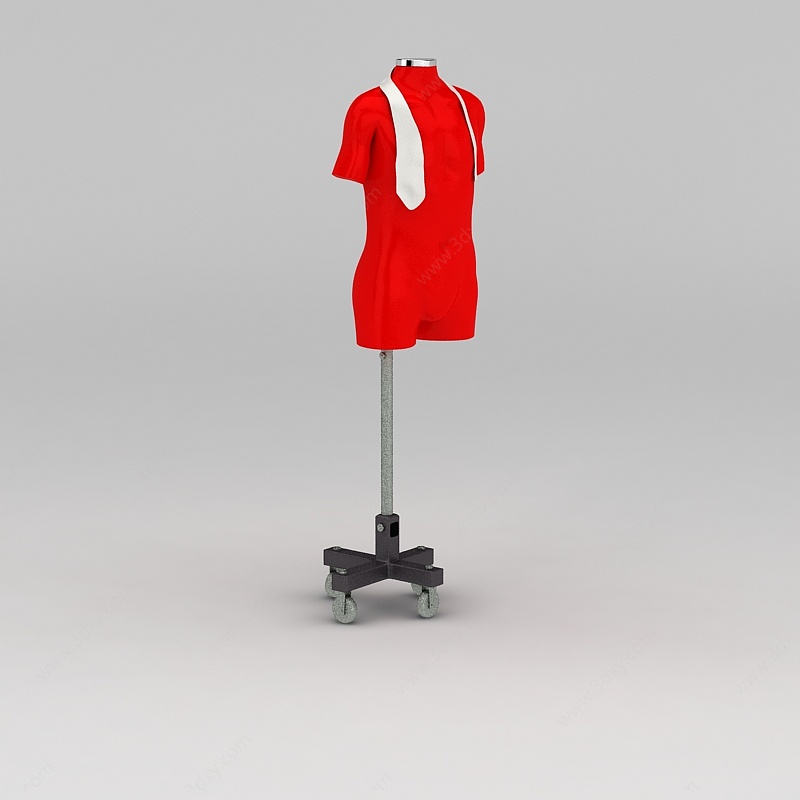 服装店模特架3D模型