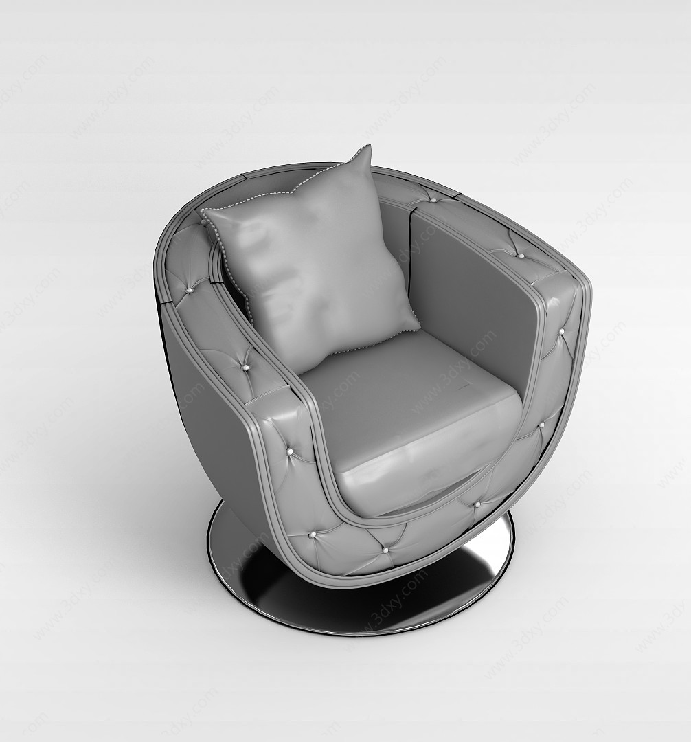 旋转沙发椅3D模型