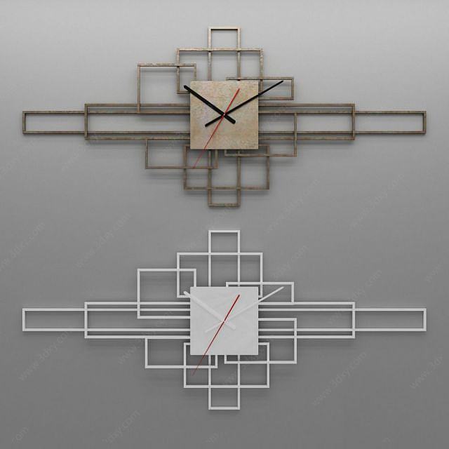 钟表墙饰3D模型