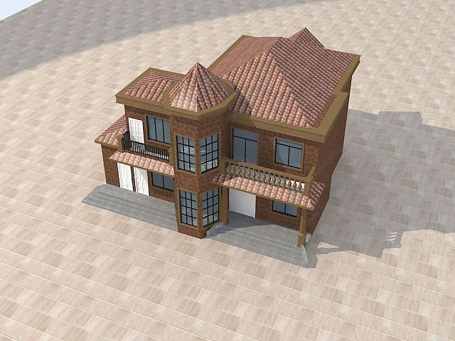 独栋别墅3D模型